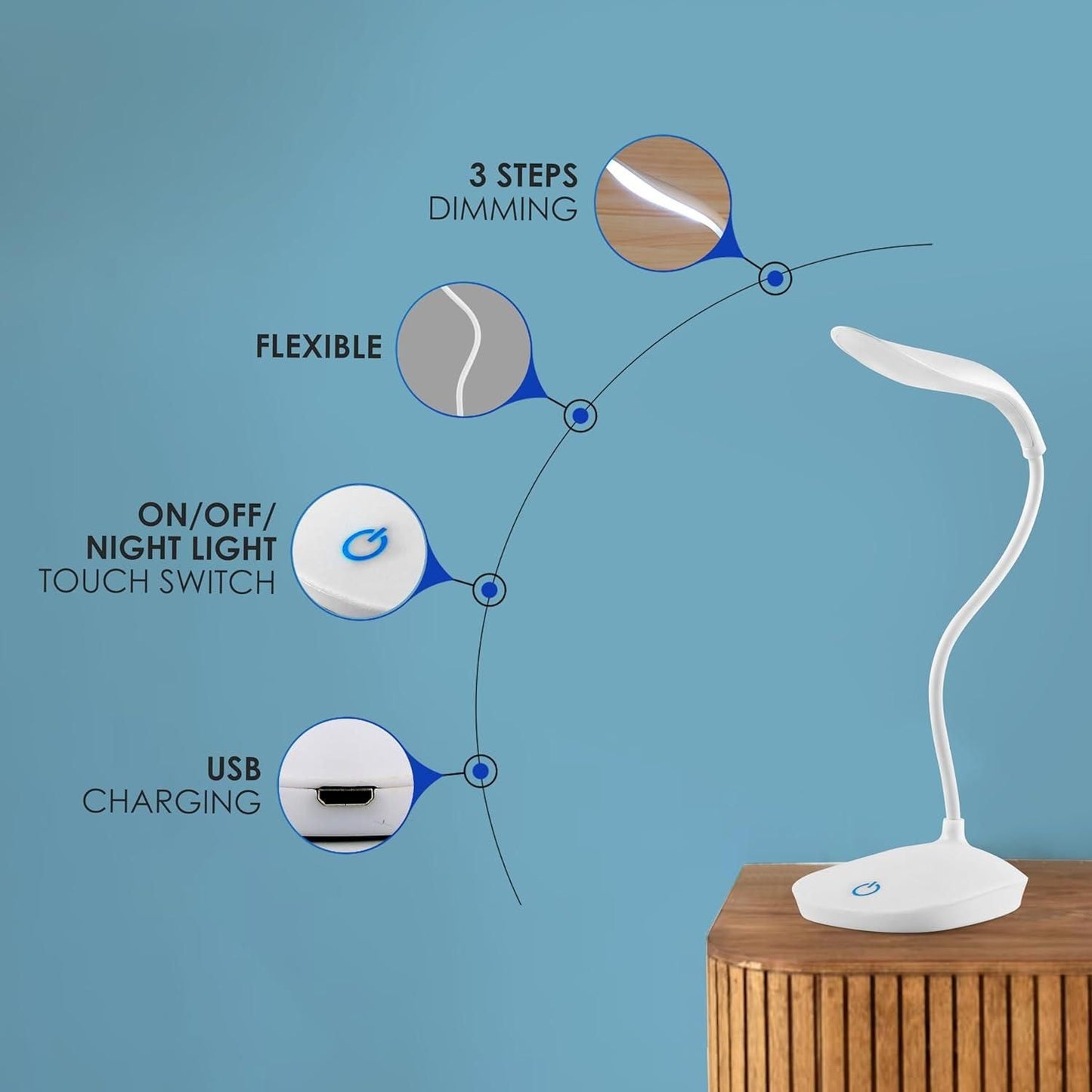 Battery Operated Table Lamp