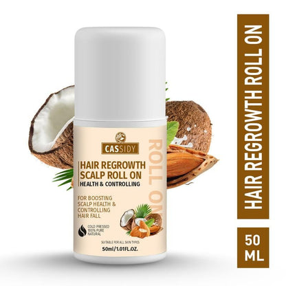 CASSIDY Scalp Roll On For Hair Regrowth and Controlling Hair Fall (50 ML)