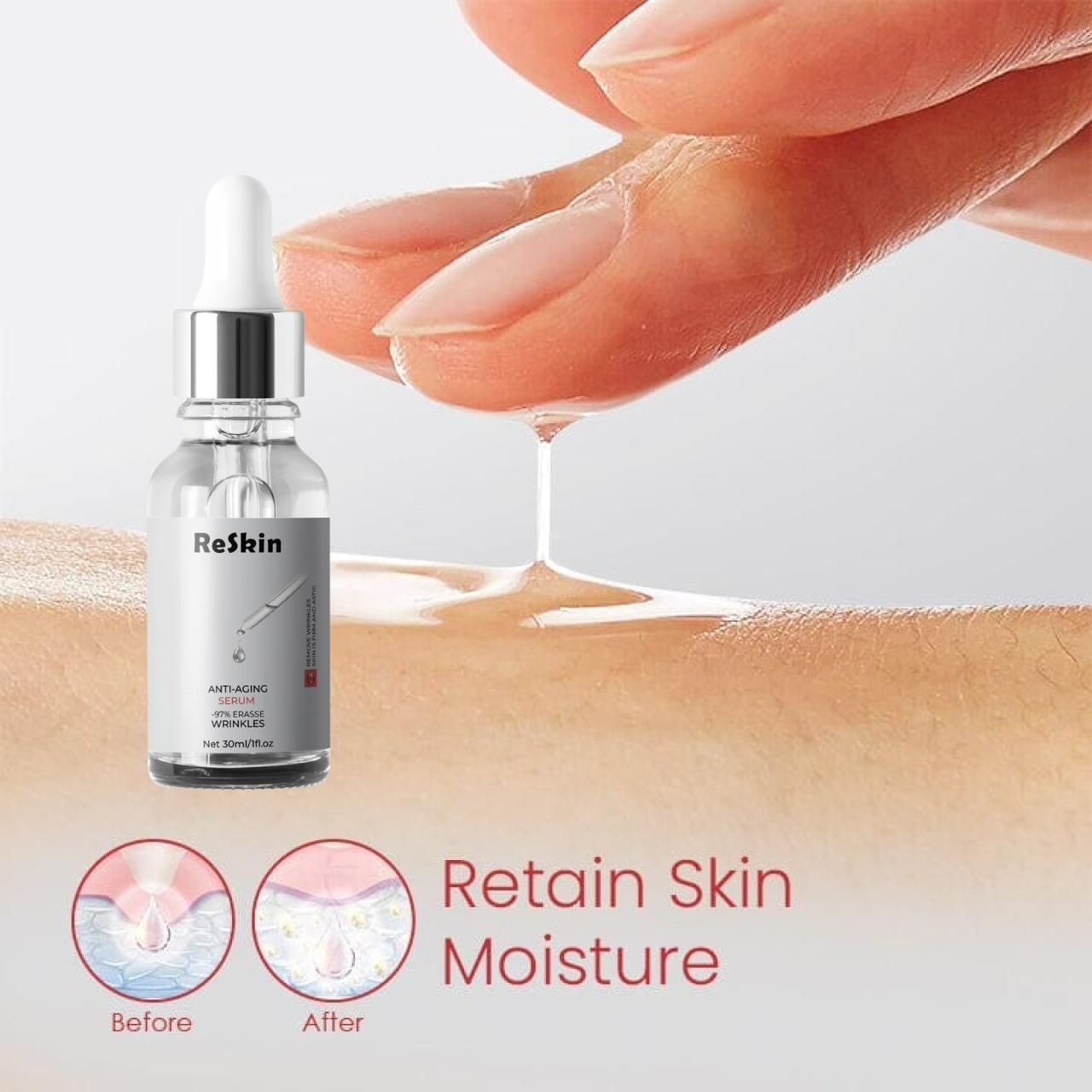 Revitalize Your Skin with Reskin Anti-Aging Face Serum 30ml (Pack of 2)