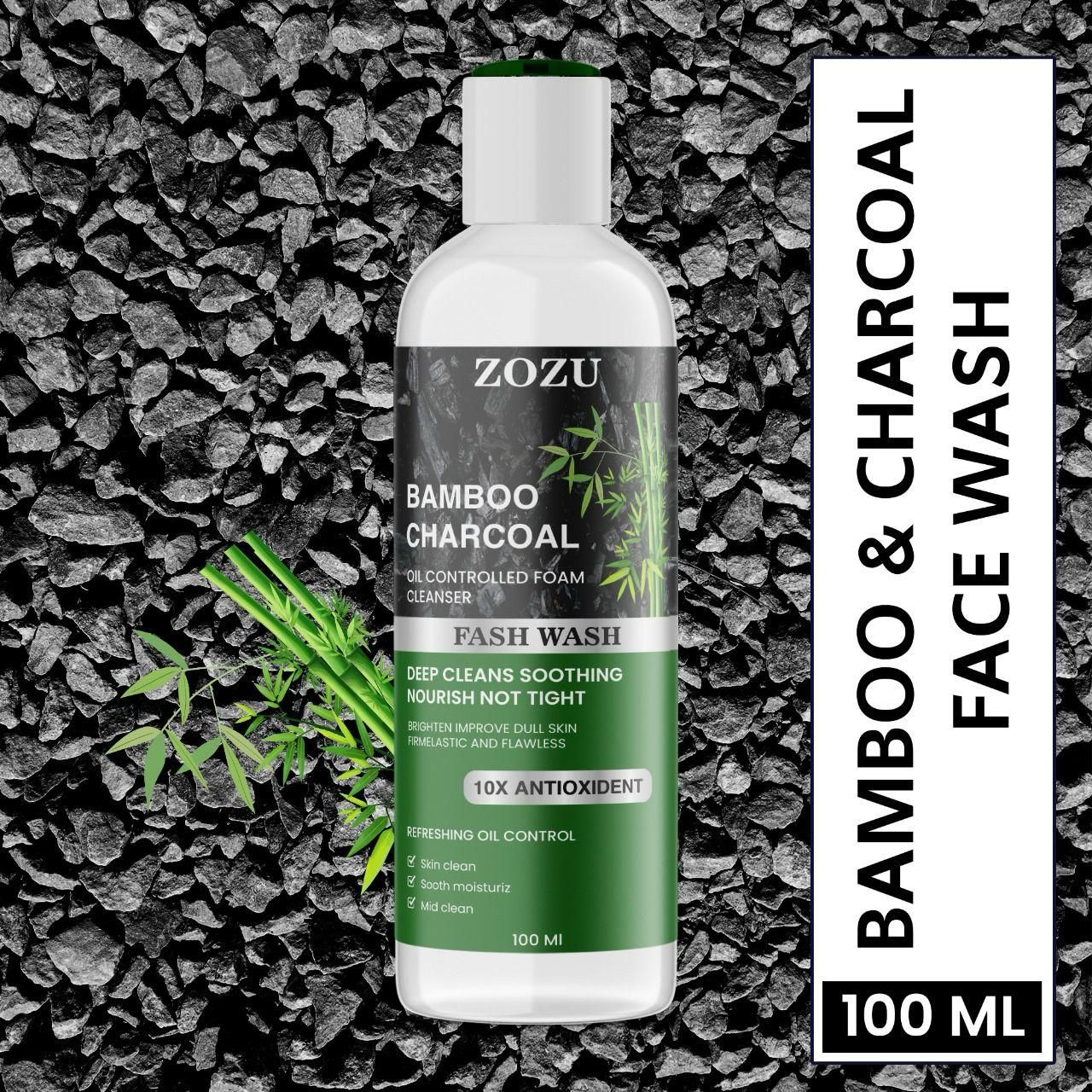 ZOZU Charcoal Face Wash 10x AntiOxident 100ml (Pack Of 2)