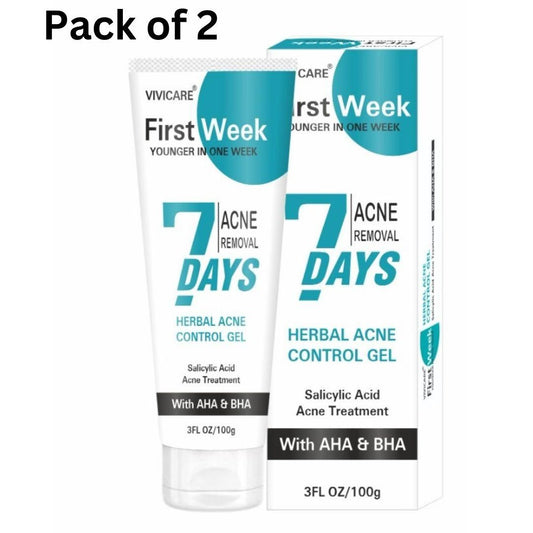 Flow week Salicylic Acid Acne Treatment Gel 30 gram ( Pack of 2)