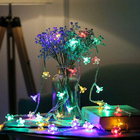 16 LED 4 Meter Blossom Flower Fairy String Lights