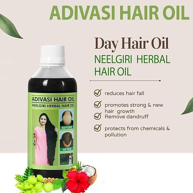 Adivasi Neelgiri Herbal Hair Oill 125ML (Pack of 2)