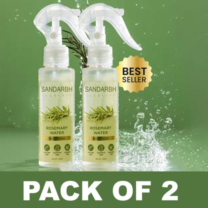 Rosemary Water, Hair Spray For Regrowth (Pack of 2 Bottle & 1 Sprayer)