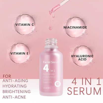 Facial serum (4 in1) Anti-aging Hydrating and Best Whitening Serum