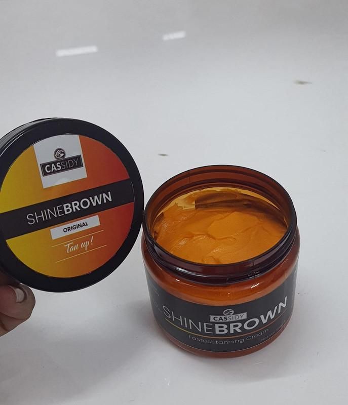 CASSIDY Shine Brown Tan Up Cream 190gram (Pack of 2)