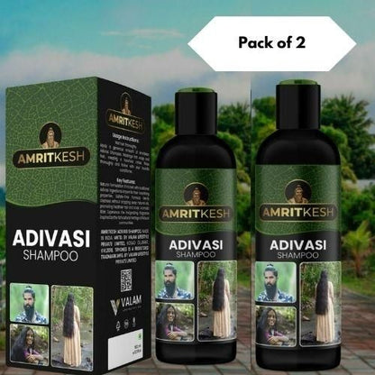 Amritkesh Adivasi Shampoo 100ml - Unleash the Power of Nature (Pack of 2)