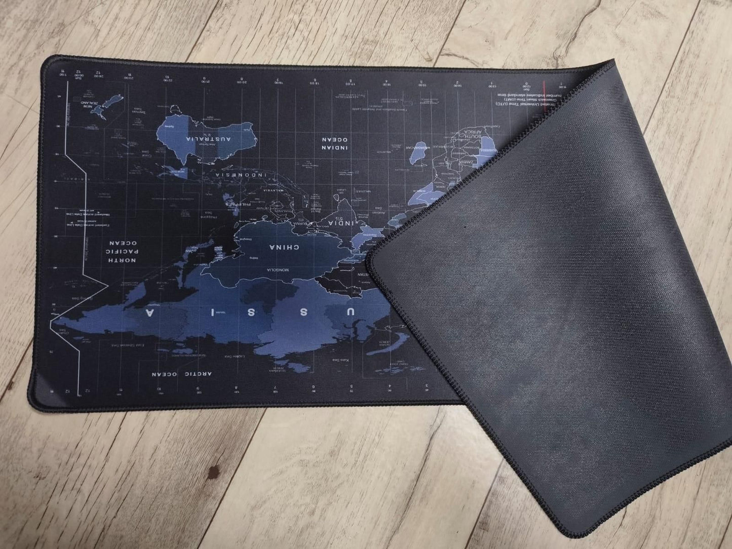 World Map Keyboard Mouse Pad