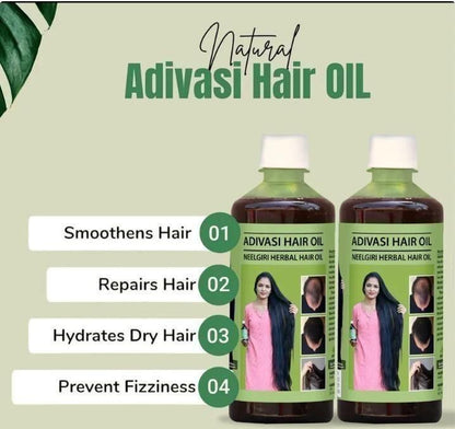 Adivasi Herbal Hair Oil 125ML (Pack of 2)