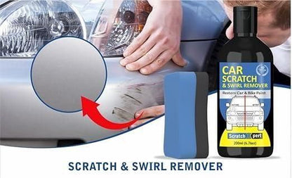 Car Body Scratch Remover and Repair Polishing Cream Kit with Sponge 200ML(Pack Of 2)