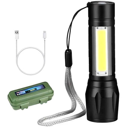 Rechargeable High-Quality LED Flashlight Torch